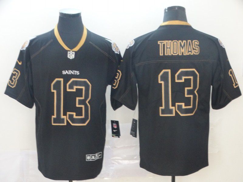 Men New Orleans Saints #13 Thomas Nike Lights Out Black Color Rush Limited NFL Jersey->more jerseys->MLB Jersey